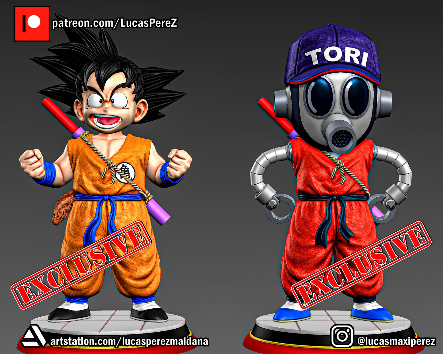 Kid Goku 1:6 or 1:10 Scale | Dragon Ball Z Scale Model | Lucas Perez