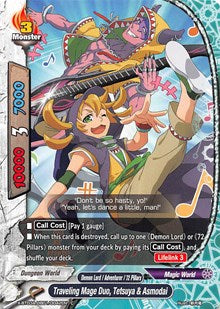 Traveling Mage Duo, Tetsuya & Asmodai | LVL Up! Heroes & Adventurers! | C | Normal | #X-BT03A-UB01/0042EN