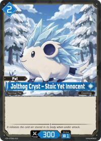 Jolthog Cryst - Stoic Yet Innocent | TD01: Dawn of Palpagos Red•Blue | Trial Deck | Unspecified | #ETD01-013