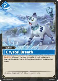Crystal Breath (TSR) | TD01: Dawn of Palpagos Red•Blue | Trial Deck Super Deck Rare | Unspecified | #ETD01-022TSR