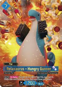 Relaxaurus - Hungry Gunner (SP) | BP01: Dawn of Palpagos | Super Parallel | Unspecified | #EBP01-026SP