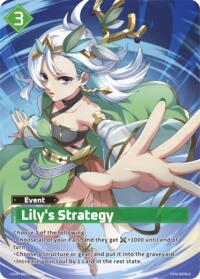 Lily's Strategy (OSR) | BP01: Dawn of Palpagos | Over Super Rare | Unspecified | #EBP01-070OSR