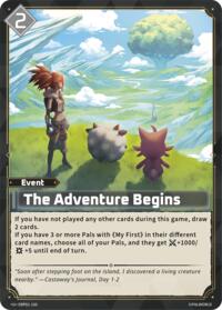 The Adventure Begins | BP01: Dawn of Palpagos | Uncommon | Unspecified | #EBP01-100