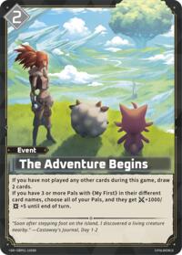 The Adventure Begins (SR) | BP01: Dawn of Palpagos | Super Rare | Unspecified | #EBP01-100SR