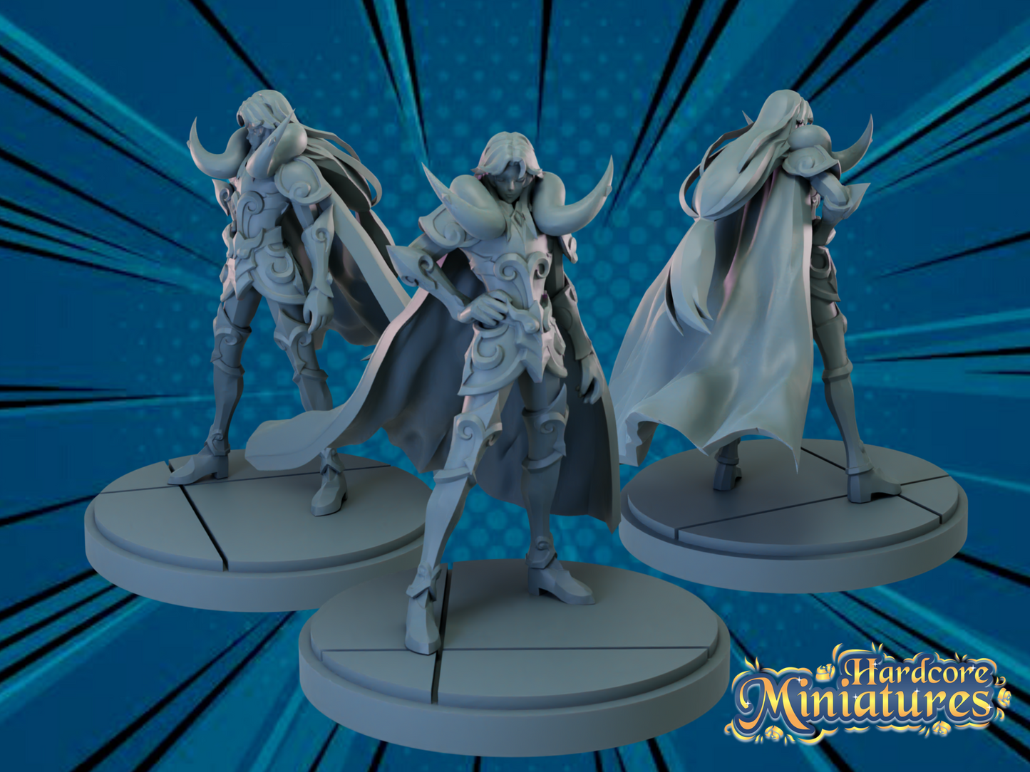 Hardcore Miniatures March 2023 Release: Aries Mū, Bonyu, Yuga Aoyama, Cygnus Hyoga, Dragon Shiryū, Gamma 1, Gamma 2, Gemini Saga, Camie Utsushimi, Mei Hatsume, North Kai, Real Steal, Red Riot, Sagittarius Aiolos, Saiyaman