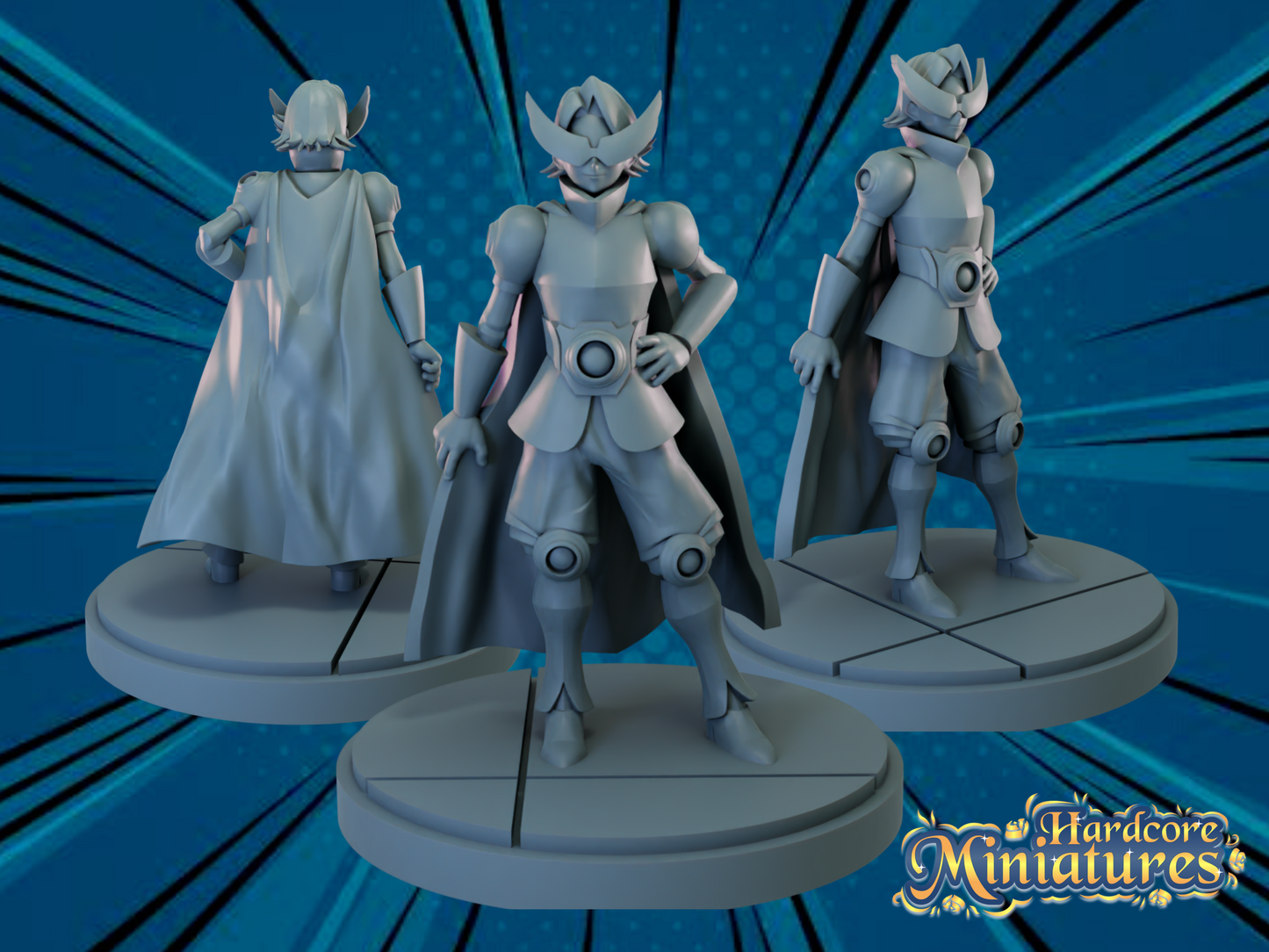 Hardcore Miniatures March 2023 Release: Aries Mū, Bonyu, Yuga Aoyama, Cygnus Hyoga, Dragon Shiryū, Gamma 1, Gamma 2, Gemini Saga, Camie Utsushimi, Mei Hatsume, North Kai, Real Steal, Red Riot, Sagittarius Aiolos, Saiyaman