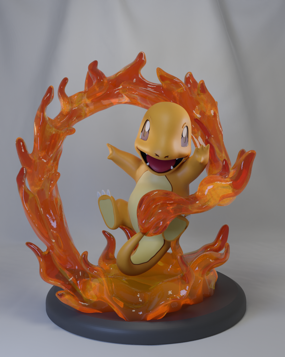🔥 Poke Crisis Miniatures – Flame Drake Evolution - Charizard, Charmaleon, Charmander
