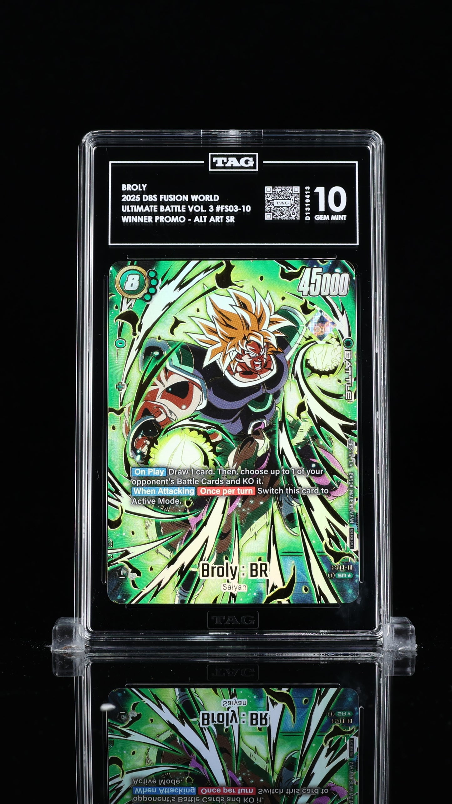 Broly Ultimate Battle Vol. 3 Winner 10 GEM MINT