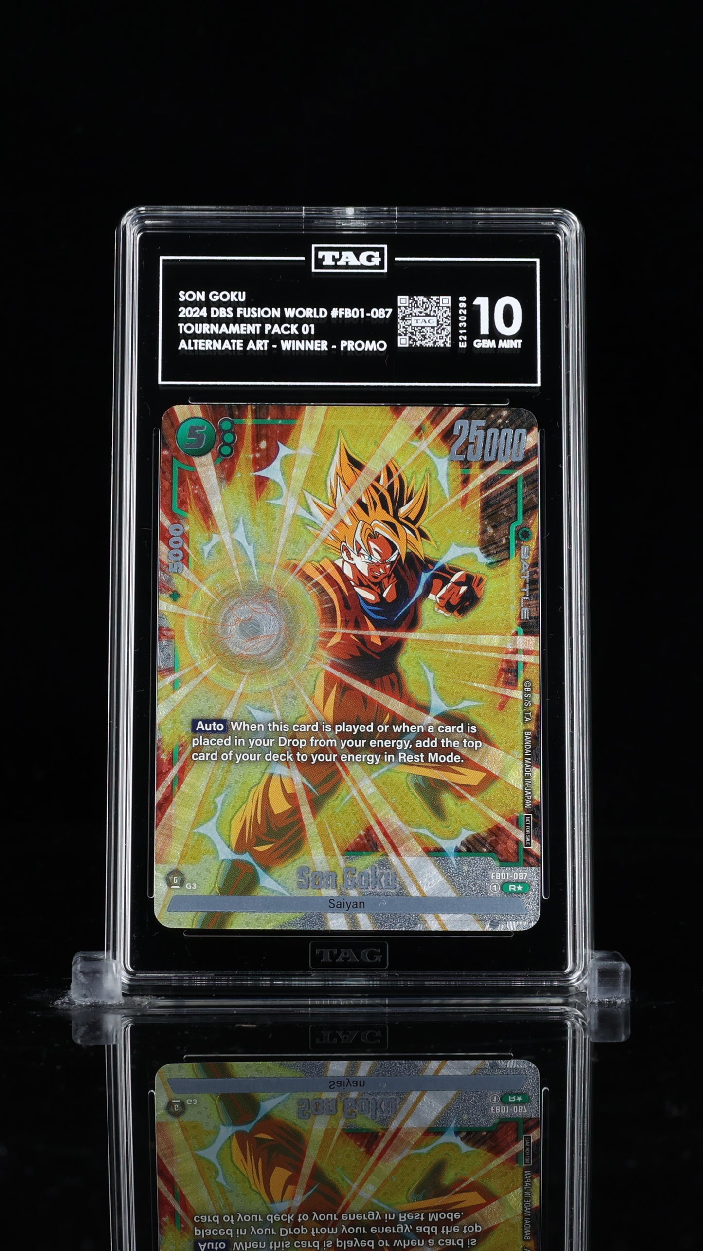 Son Goku Tournament Pack 01 - Winner 10 GEM MINT