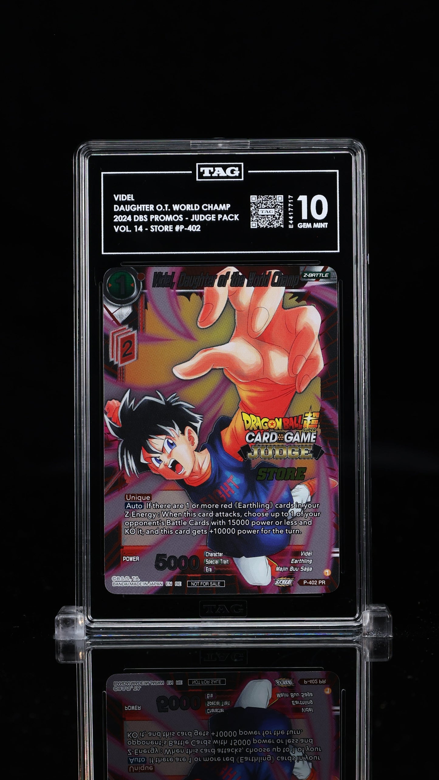 Videl, Daughter of the World Champ Judge Pack Vol. 14 - Store 10 GEM MINT