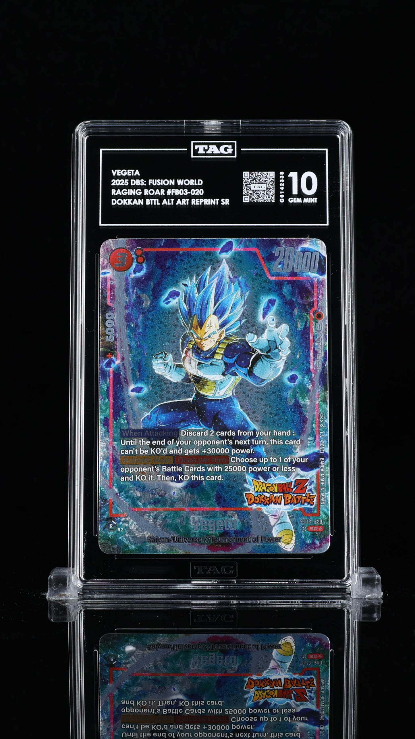 Vegeta Raging Roar Alternate Art Reprints 10 GEM MINT