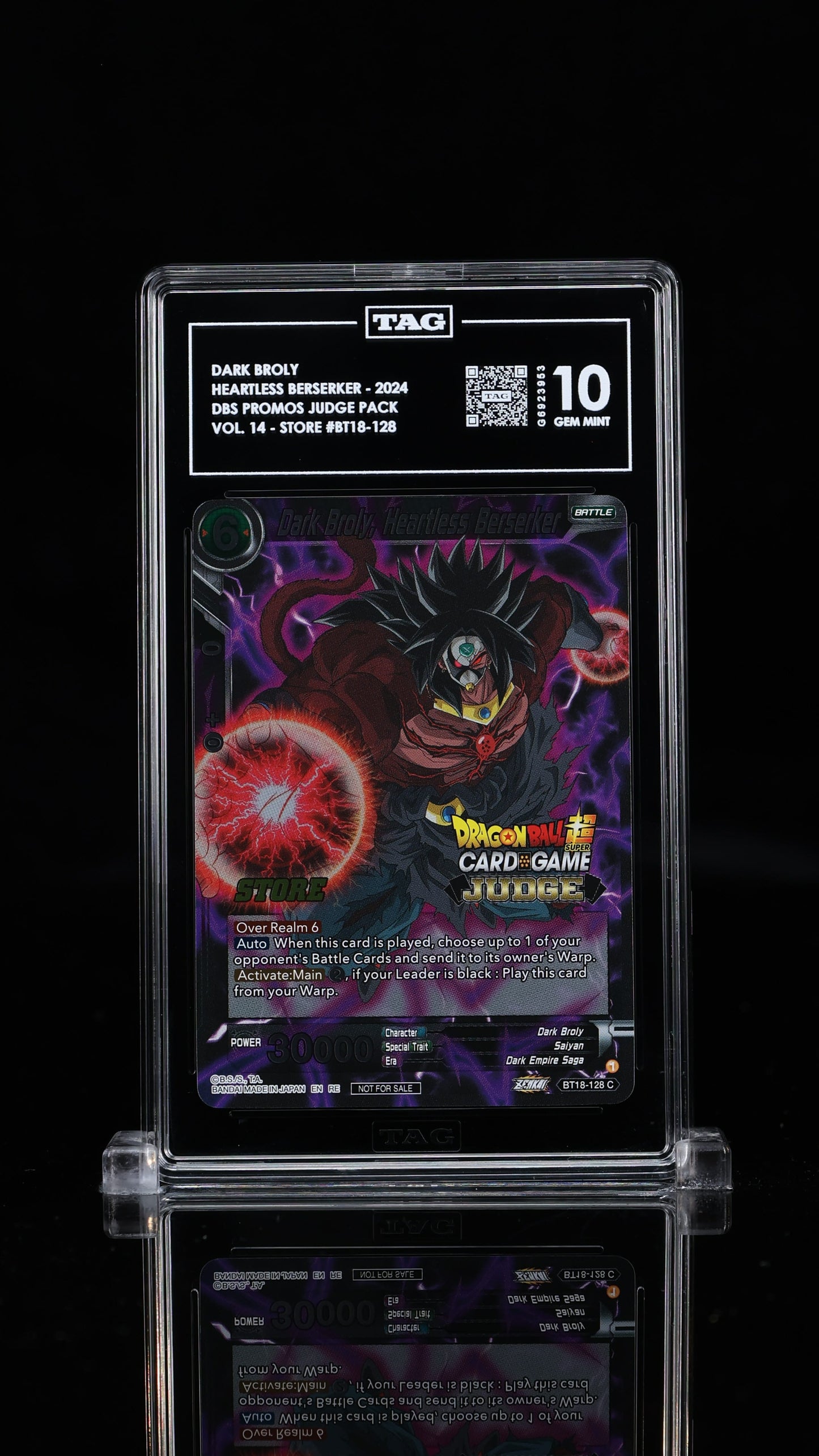 Dark Broly, Heartless Berserker Judge Pack Vol. 14 - Store 10 GEM MINT