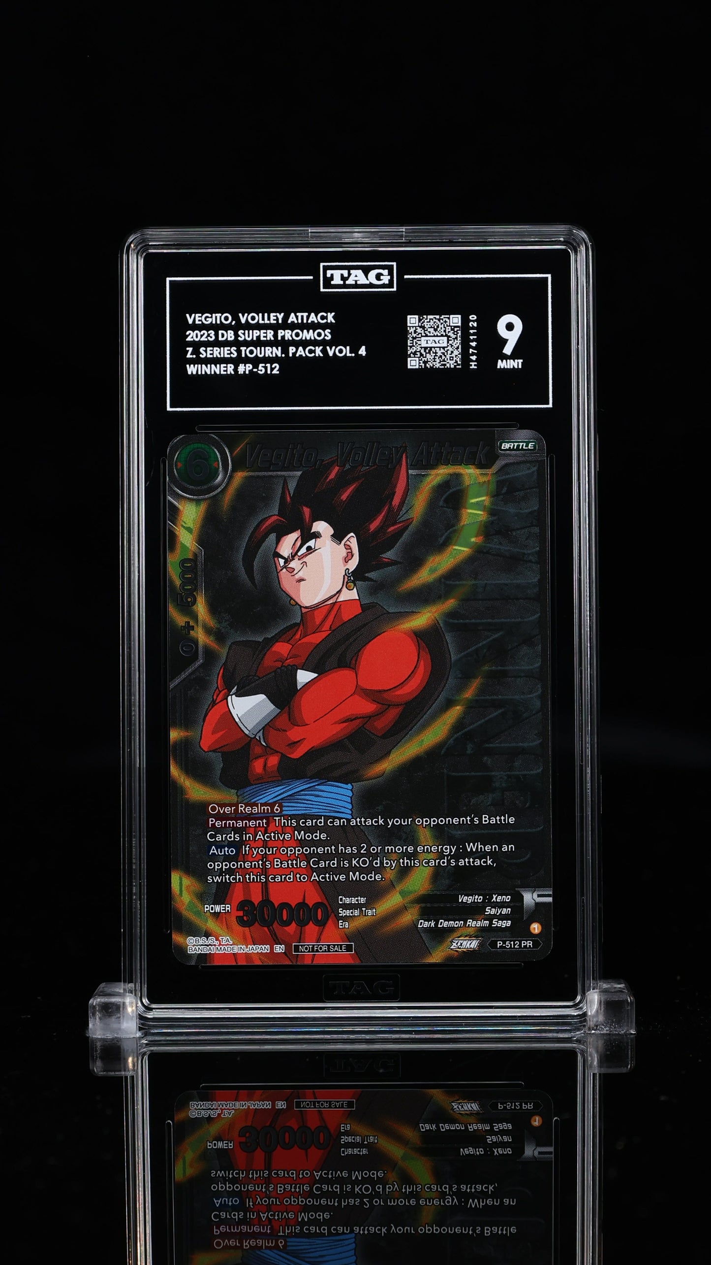 Vegito, Volley Attack Zenkai Series Tournament Pack Vol. 4 - Winner 9 MINT