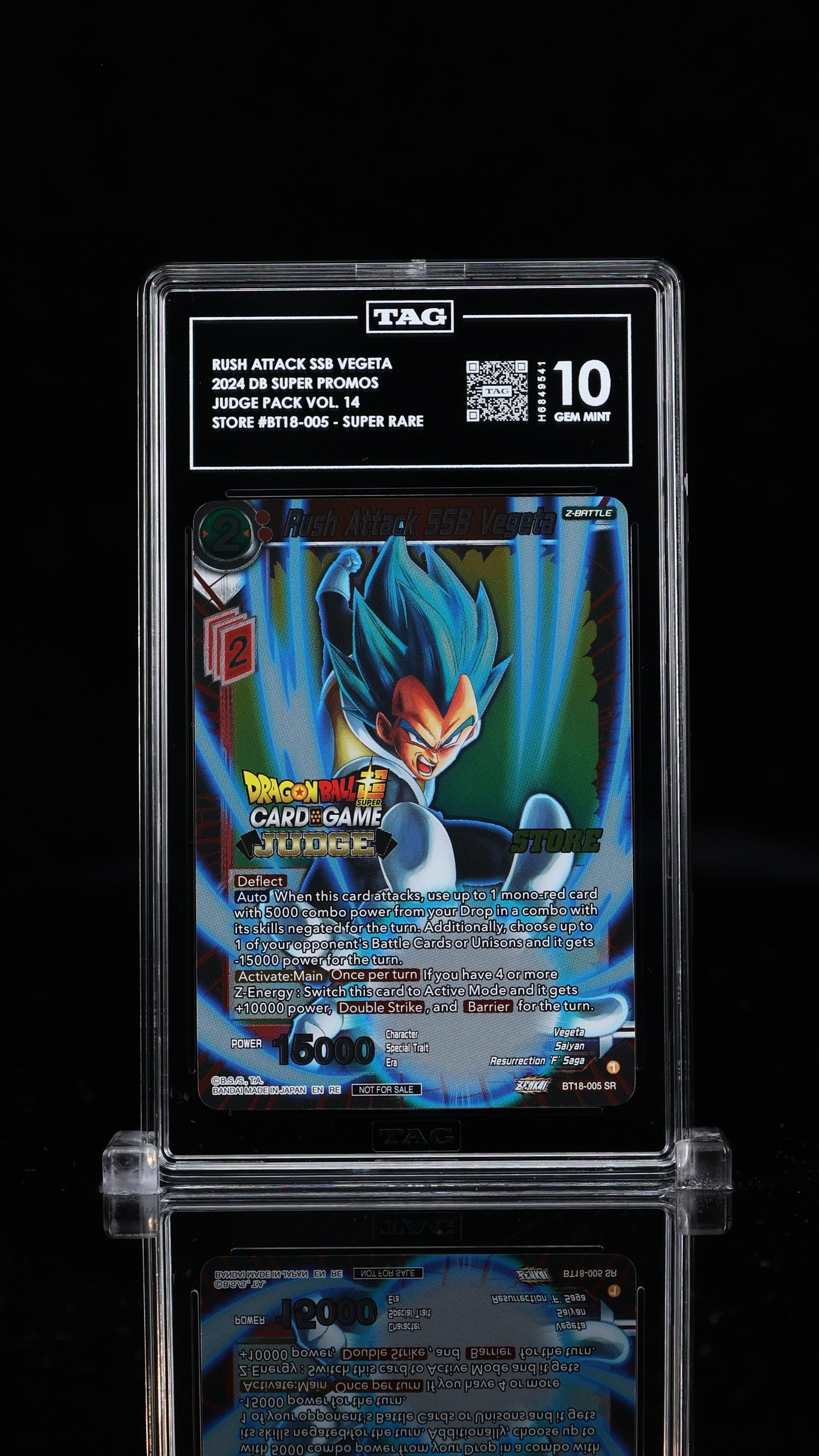 Rush Attack SSB Vegeta Judge Pack Vol. 14 - Store 10 GEM MINT