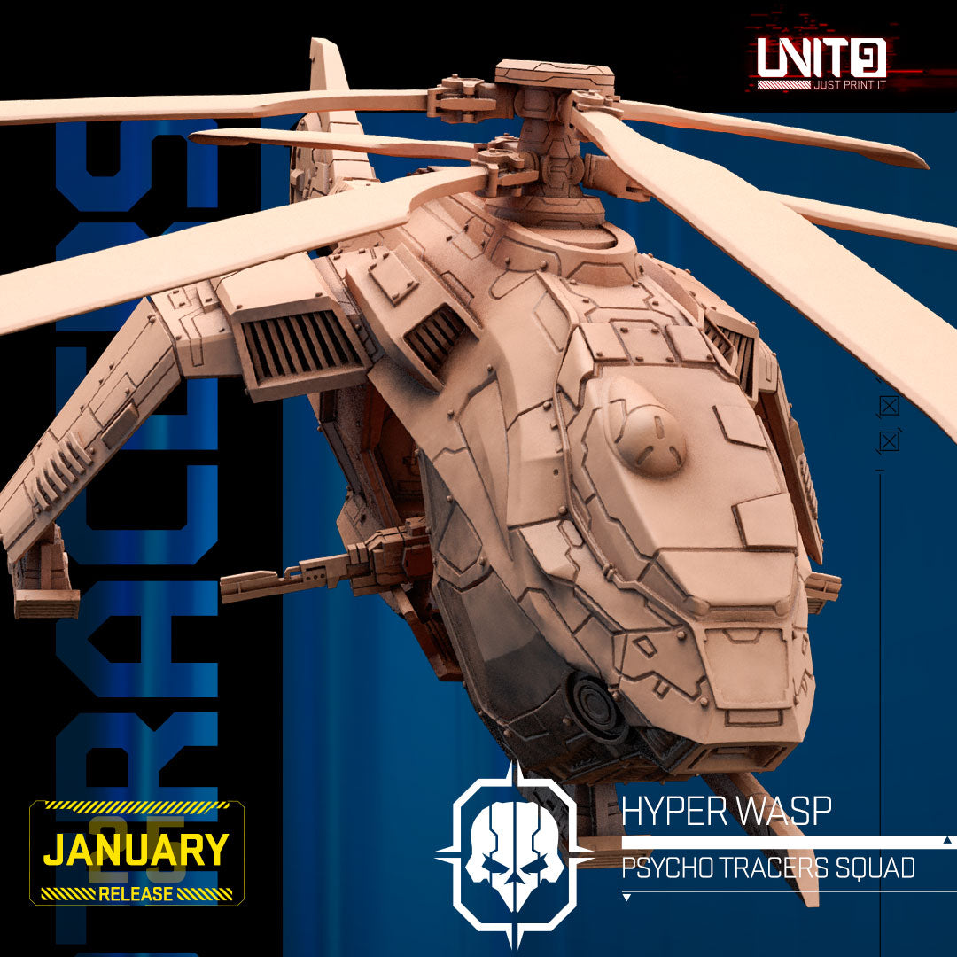 UNIT9 01.2025 – Psycho Tracers Squad | Grid Hunter | Hyper Wasp | Peacekeeper Alpha | Psycho-Striker | Vex Ashford