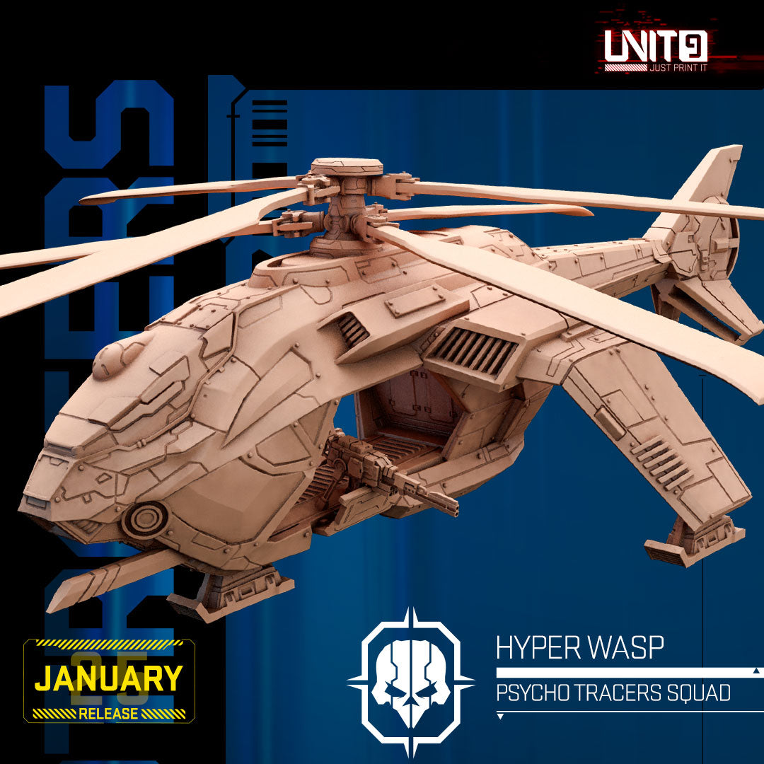 UNIT9 01.2025 – Psycho Tracers Squad | Grid Hunter | Hyper Wasp | Peacekeeper Alpha | Psycho-Striker | Vex Ashford