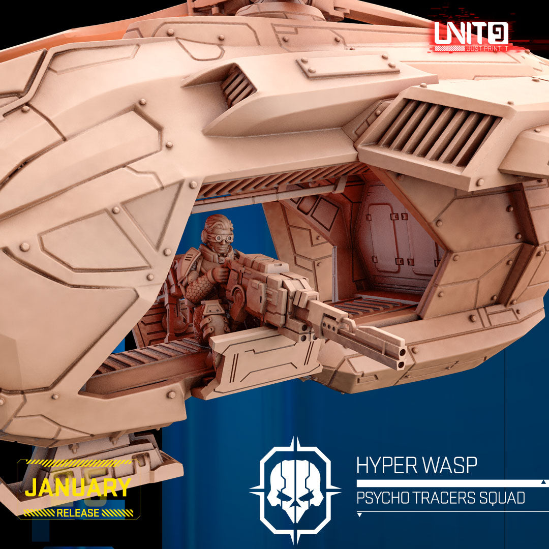 UNIT9 01.2025 – Psycho Tracers Squad | Grid Hunter | Hyper Wasp | Peacekeeper Alpha | Psycho-Striker | Vex Ashford
