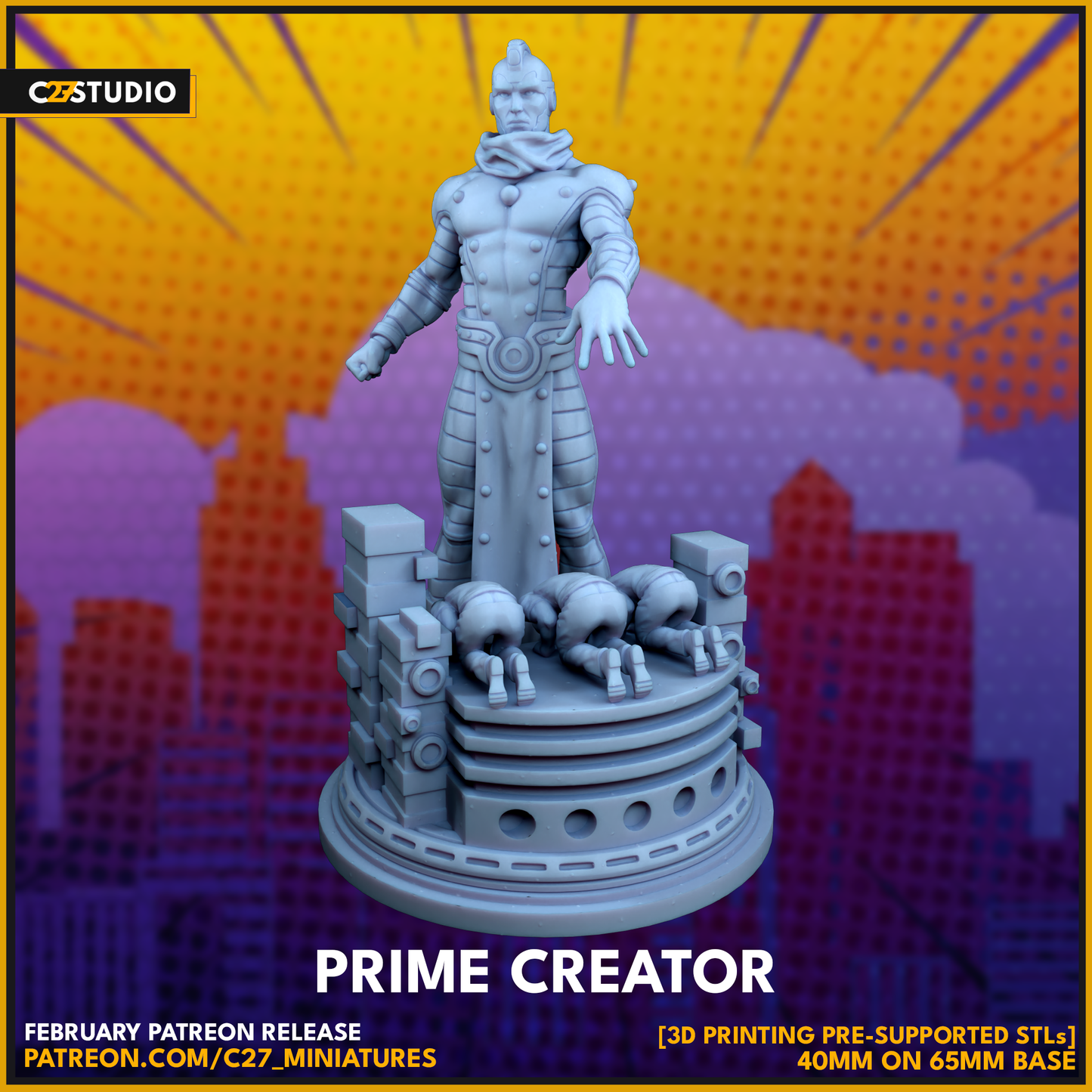 C27 Minis & Terrain February 2024 Release: Captain Britain, Captain Carter, Cyborg, Ghost Rider Robbie Reyes, Hellcat, High Evolutionary, Killmonger, Meteorite, Proxima Midnight, Ryu, Skurge, Warstar
