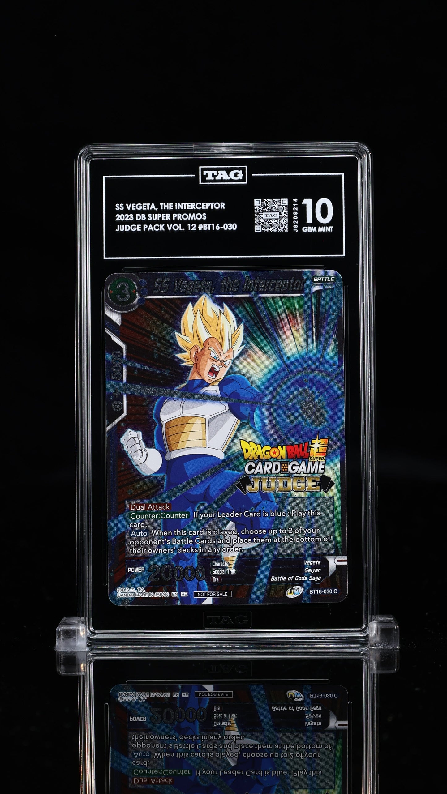 SS Vegeta, the Interceptor Judge Pack Vol. 12 10 GEM MINT