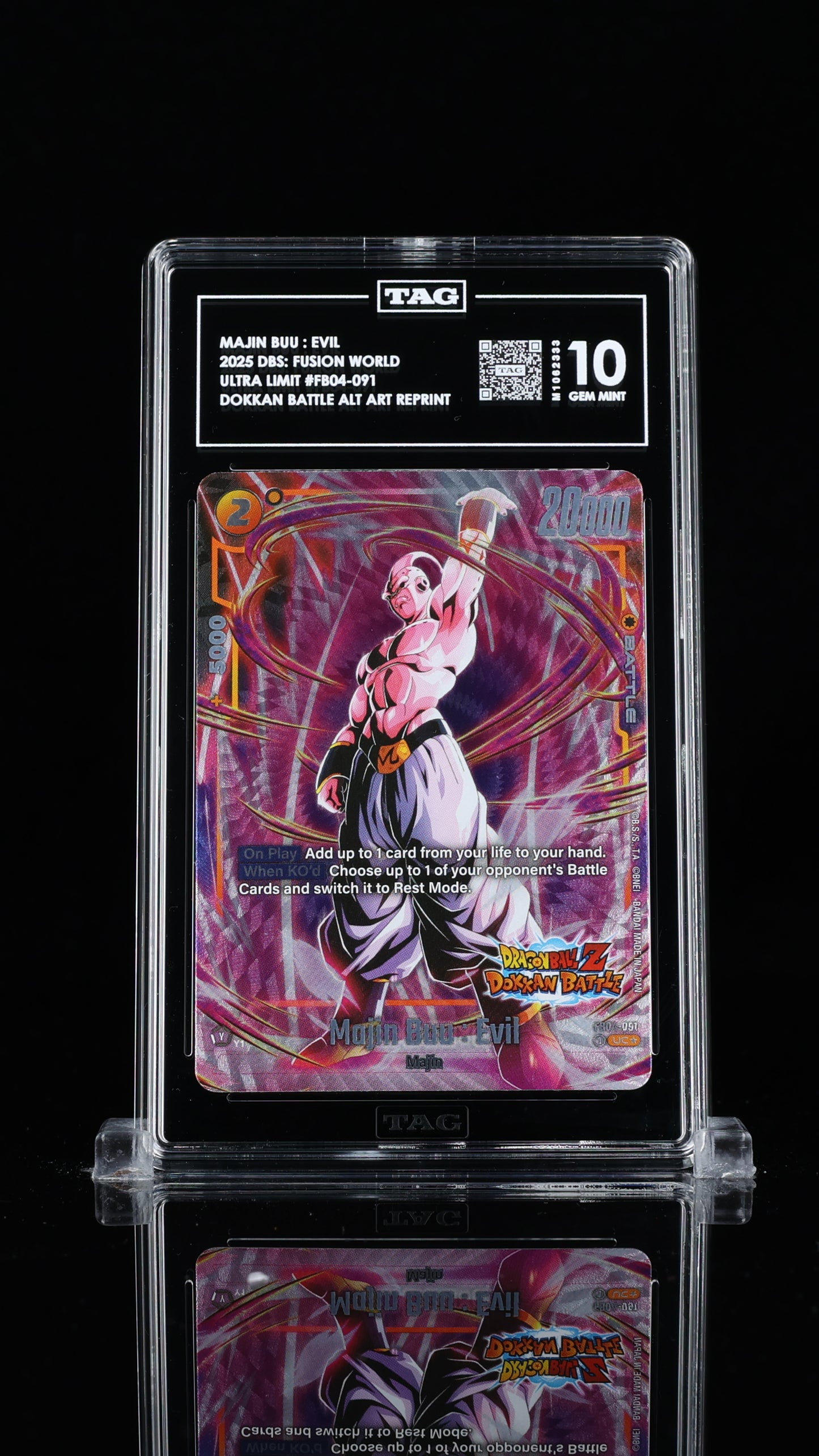 Majin Buu : Evil Ultra Limit Alternate Art Reprints 10 GEM MINT