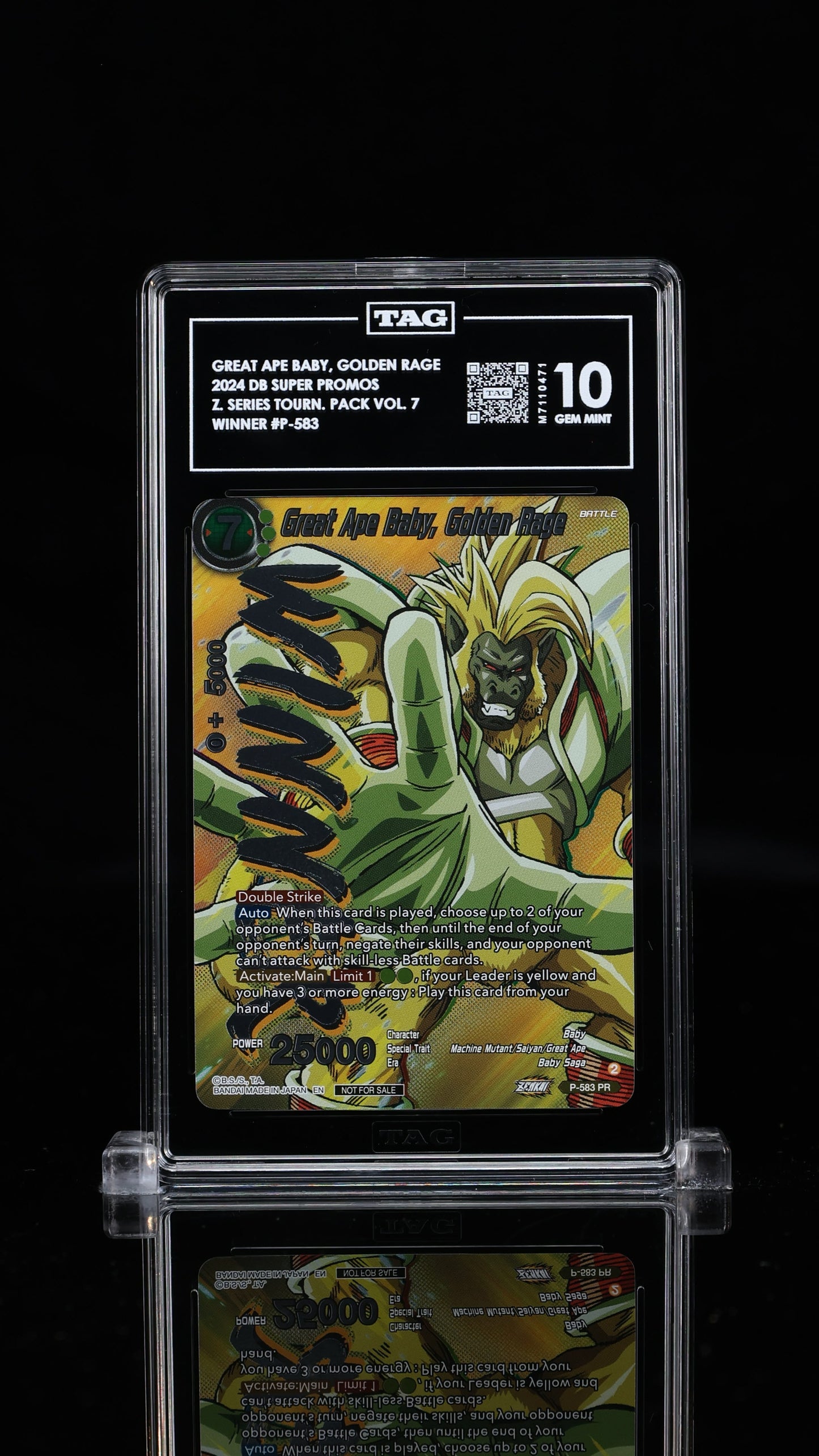 Great Ape Baby, Golden Rage Zenkai Series Tournament Pack Vol. 7 - Winner 10 GEM MINT
