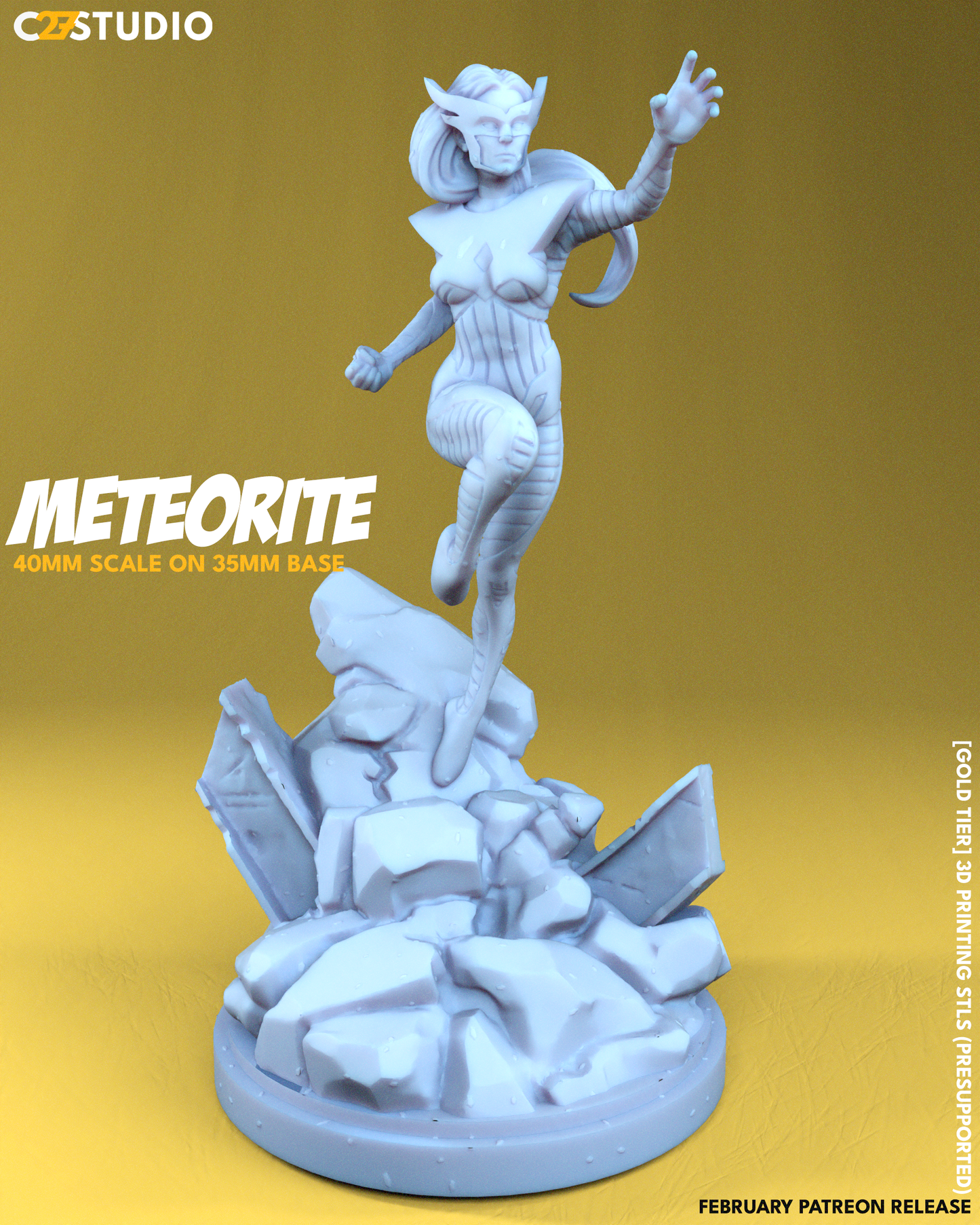 C27 Minis & Terrain February 2024 Release: Captain Britain, Captain Carter, Cyborg, Ghost Rider Robbie Reyes, Hellcat, High Evolutionary, Killmonger, Meteorite, Proxima Midnight, Ryu, Skurge, Warstar