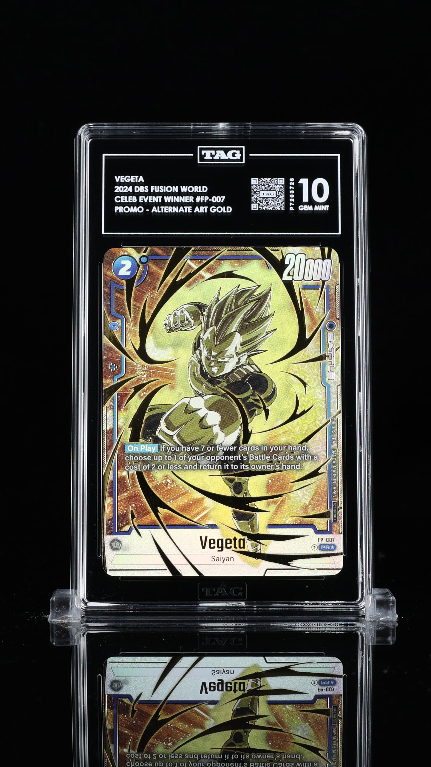 Vegeta Celebration Event Winner 10 GEM MINT