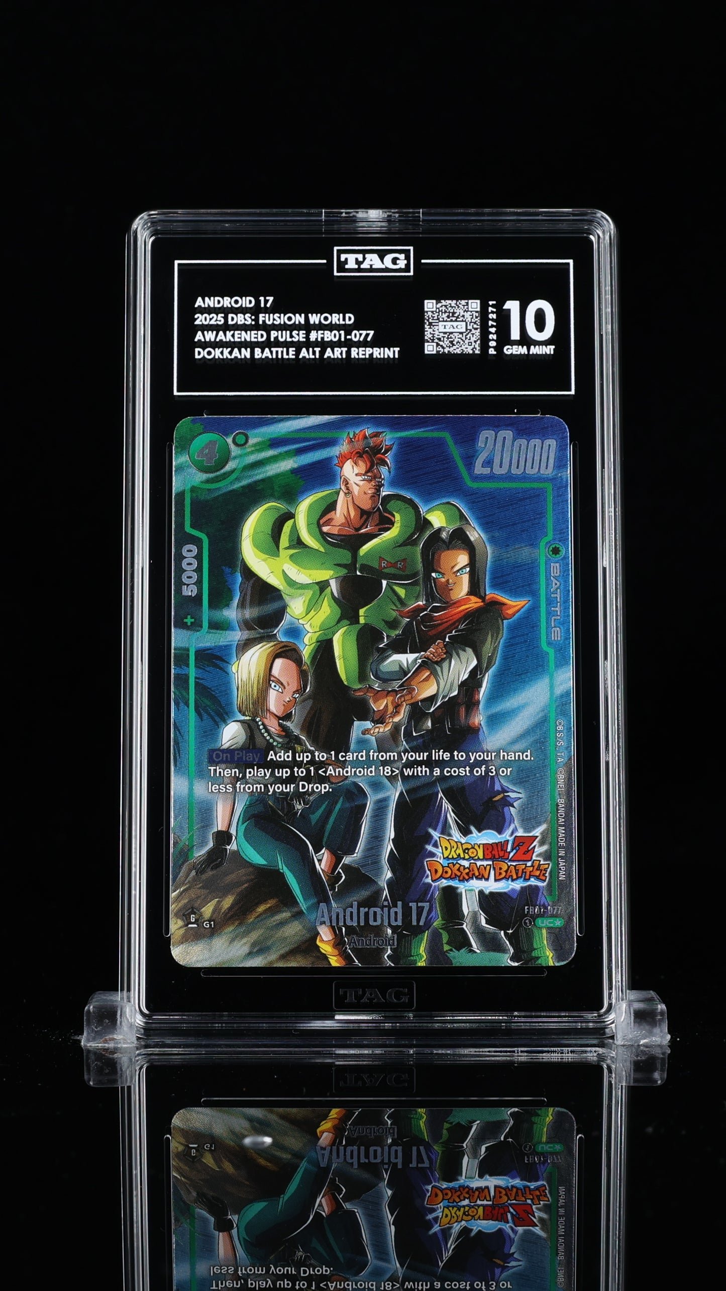 Android 17 Awakened Pulse Alternate Art Reprints 10 GEM MINT