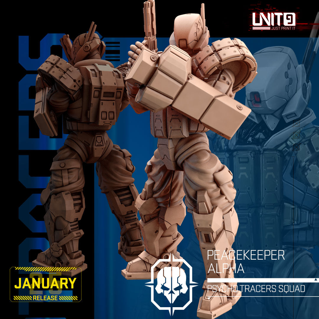 UNIT9 01.2025 – Psycho Tracers Squad | Grid Hunter | Hyper Wasp | Peacekeeper Alpha | Psycho-Striker | Vex Ashford