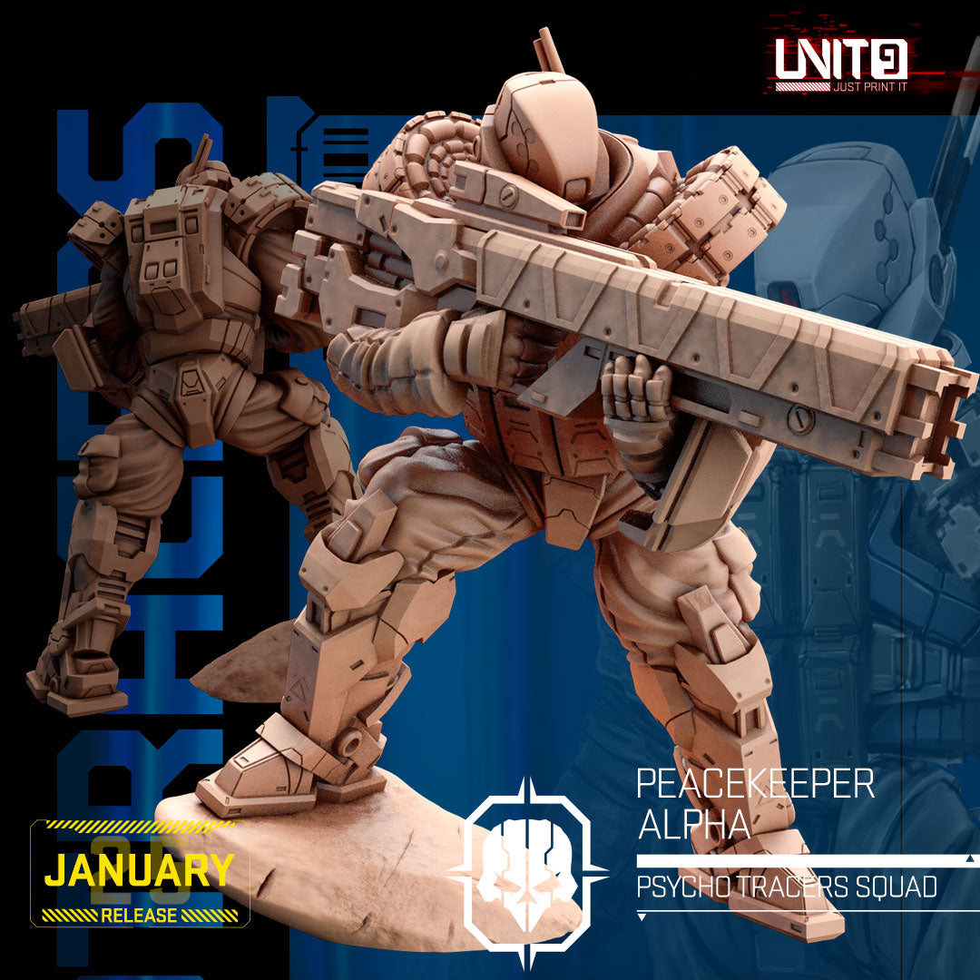 UNIT9 01.2025 – Psycho Tracers Squad | Grid Hunter | Hyper Wasp | Peacekeeper Alpha | Psycho-Striker | Vex Ashford