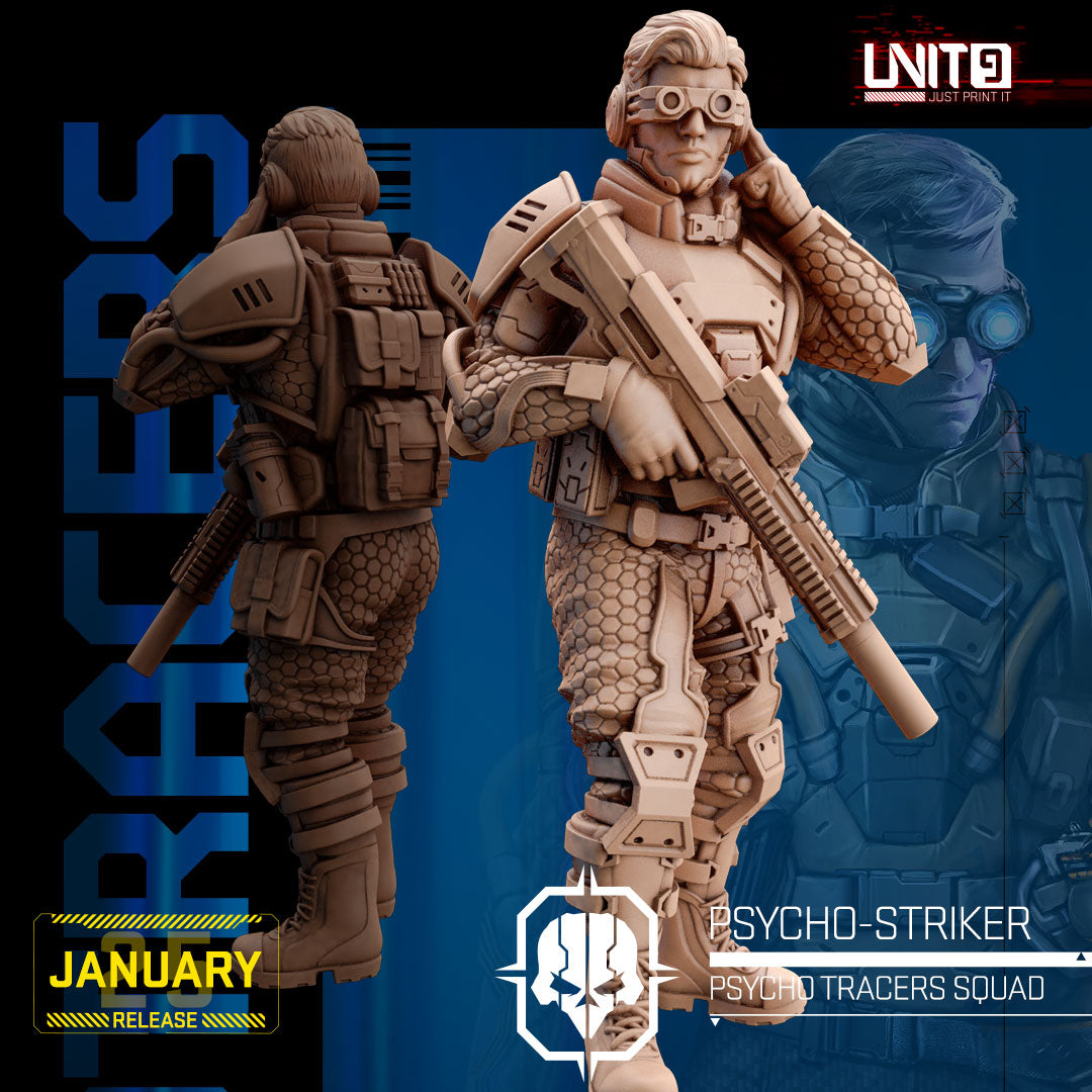 UNIT9 01.2025 – Psycho Tracers Squad | Grid Hunter | Hyper Wasp | Peacekeeper Alpha | Psycho-Striker | Vex Ashford