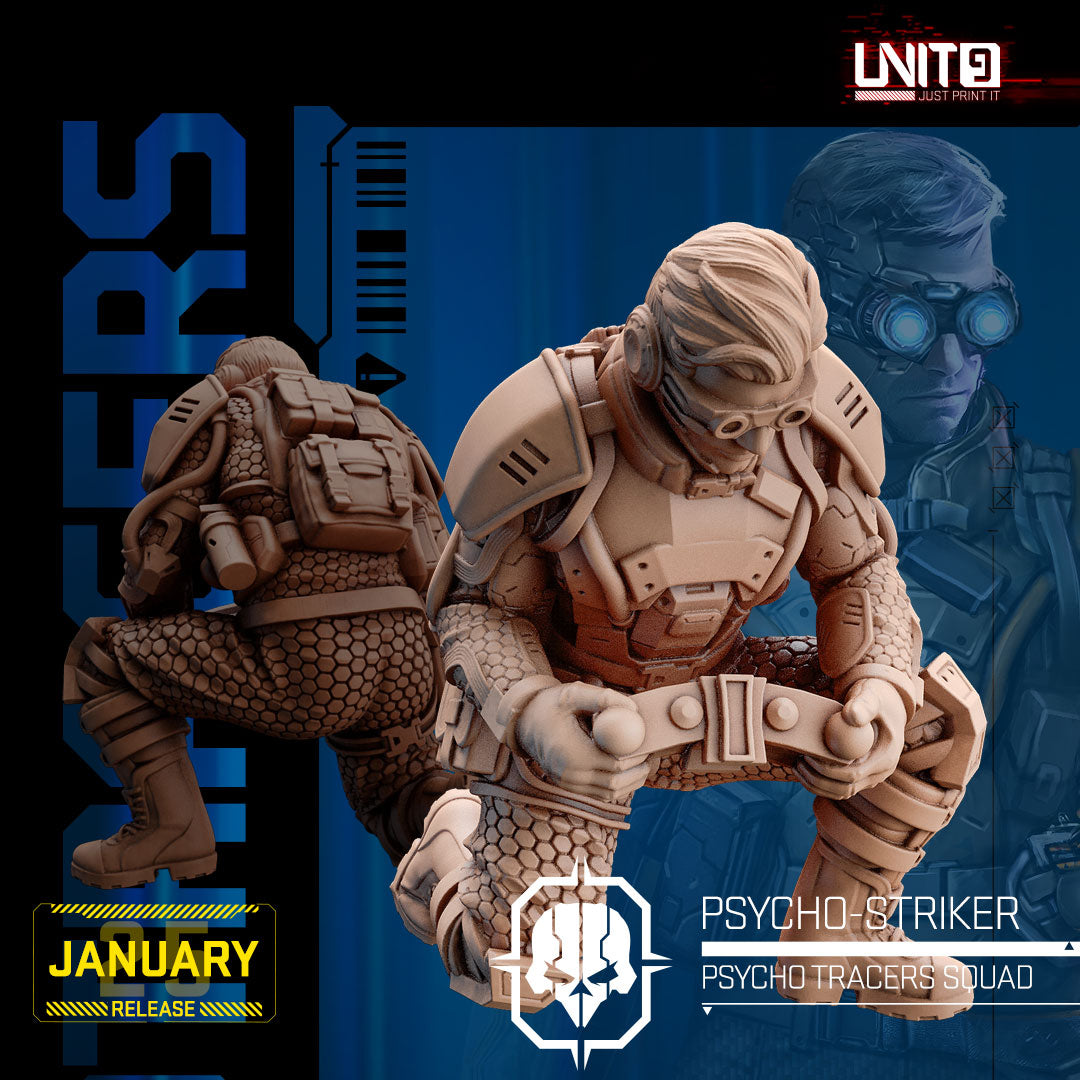 UNIT9 01.2025 – Psycho Tracers Squad | Grid Hunter | Hyper Wasp | Peacekeeper Alpha | Psycho-Striker | Vex Ashford