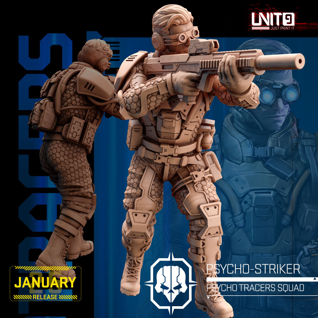 UNIT9 01.2025 – Psycho Tracers Squad | Grid Hunter | Hyper Wasp | Peacekeeper Alpha | Psycho-Striker | Vex Ashford