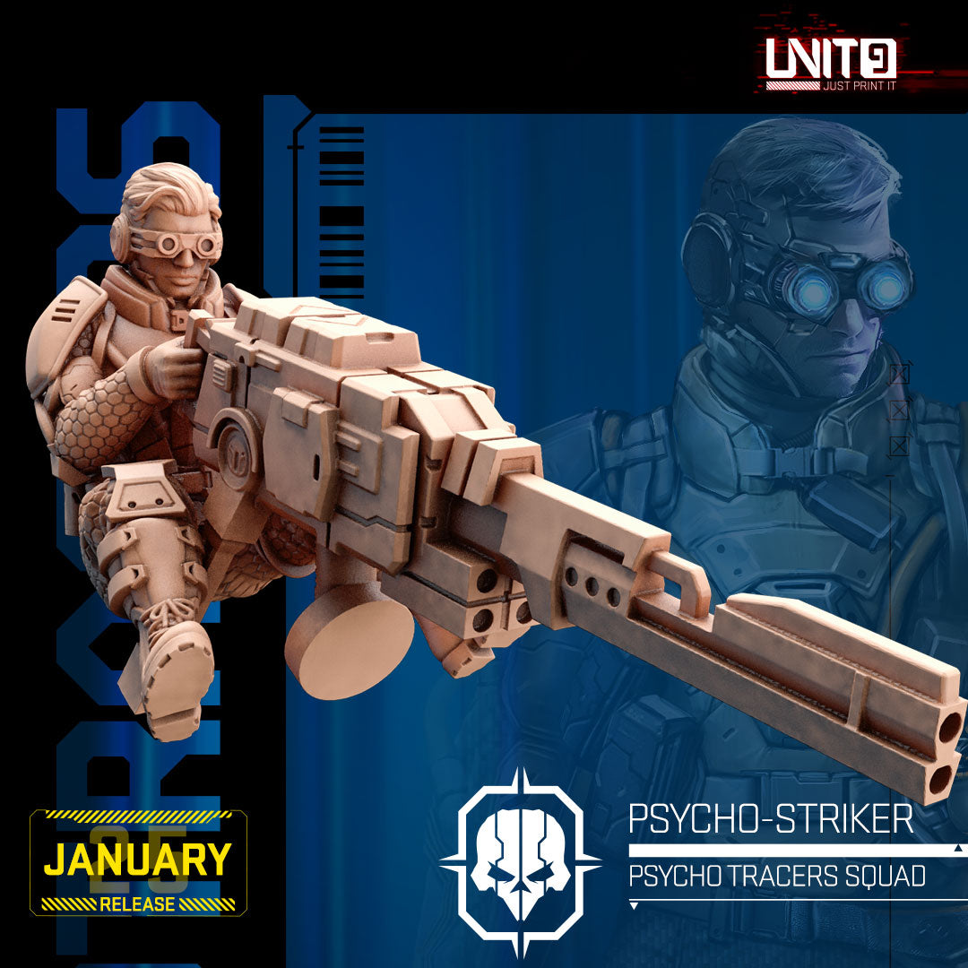 UNIT9 01.2025 – Psycho Tracers Squad | Grid Hunter | Hyper Wasp | Peacekeeper Alpha | Psycho-Striker | Vex Ashford