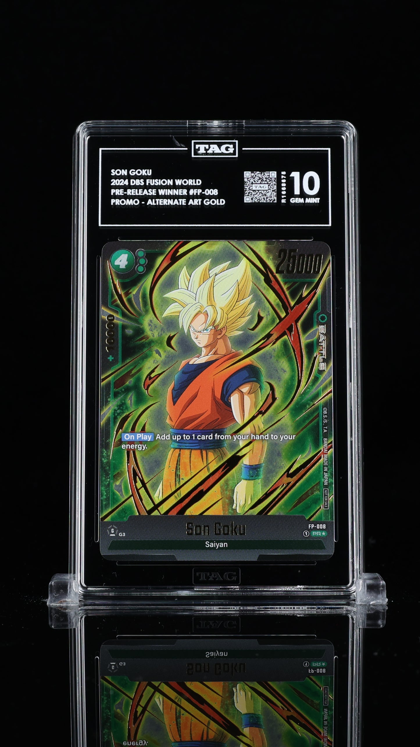 Son Goku Pre-Release Tournament Winner 10 GEM MINT