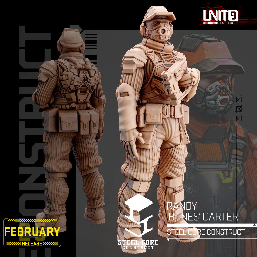 UNIT9 02.2025 – Steel Core Construct | Earl Rusty Chambers | Frank Buck Jennings | Hank Duke Watson | Leviathan 3000 | Randy Bones Carter | Spartan Cargo Drone | Tammy Tex Rogers