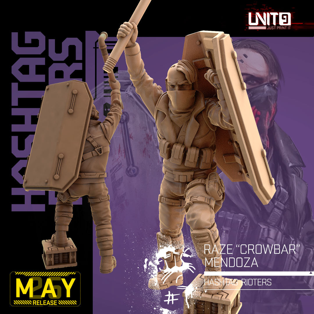UNIT9 05.2025 – Hashtag Rioters | Greg Smasher Chomsky | Iona Shard Drayke | Nova Brickbat Cruz | Orion Vex | Panzer Pup | Raze Crowbar Mendoza