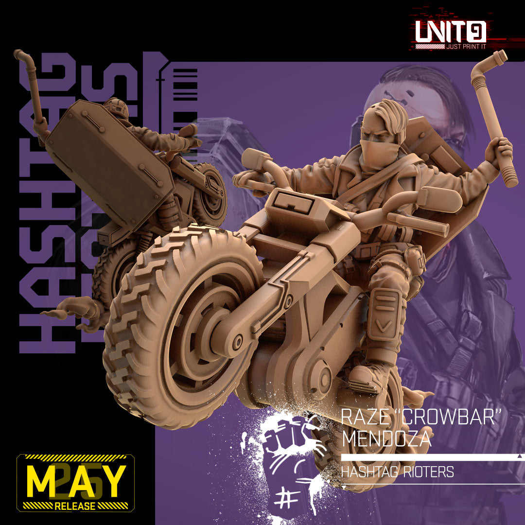 UNIT9 05.2025 – Hashtag Rioters | Greg Smasher Chomsky | Iona Shard Drayke | Nova Brickbat Cruz | Orion Vex | Panzer Pup | Raze Crowbar Mendoza