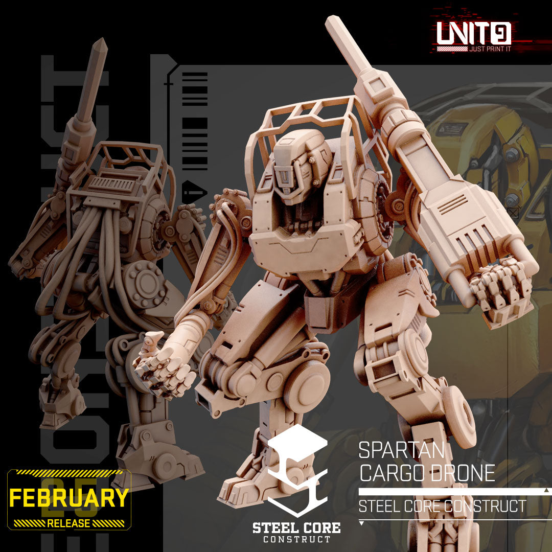 UNIT9 02.2025 – Steel Core Construct | Earl Rusty Chambers | Frank Buck Jennings | Hank Duke Watson | Leviathan 3000 | Randy Bones Carter | Spartan Cargo Drone | Tammy Tex Rogers