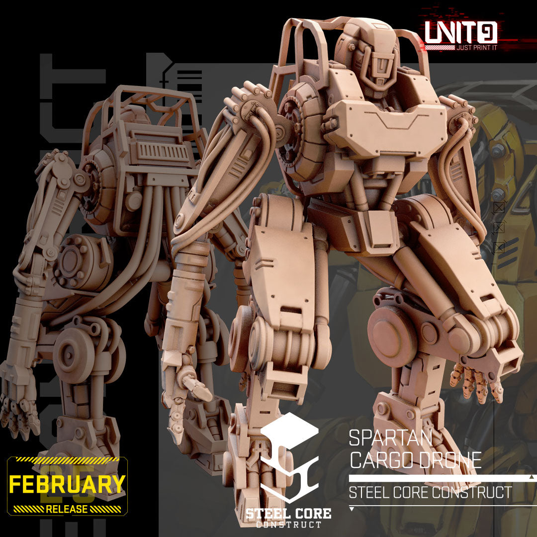 UNIT9 02.2025 – Steel Core Construct | Earl Rusty Chambers | Frank Buck Jennings | Hank Duke Watson | Leviathan 3000 | Randy Bones Carter | Spartan Cargo Drone | Tammy Tex Rogers