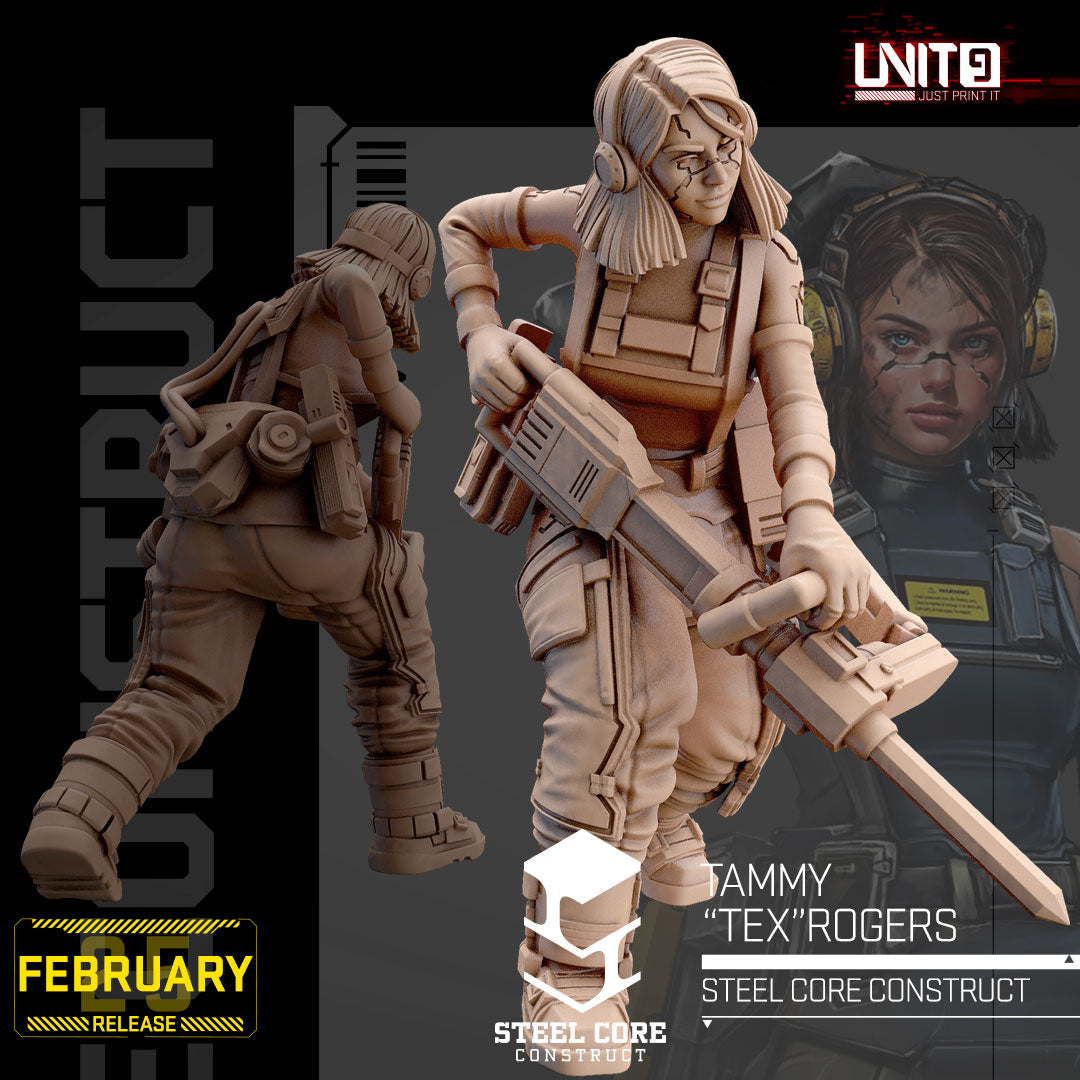 UNIT9 02.2025 – Steel Core Construct | Earl Rusty Chambers | Frank Buck Jennings | Hank Duke Watson | Leviathan 3000 | Randy Bones Carter | Spartan Cargo Drone | Tammy Tex Rogers