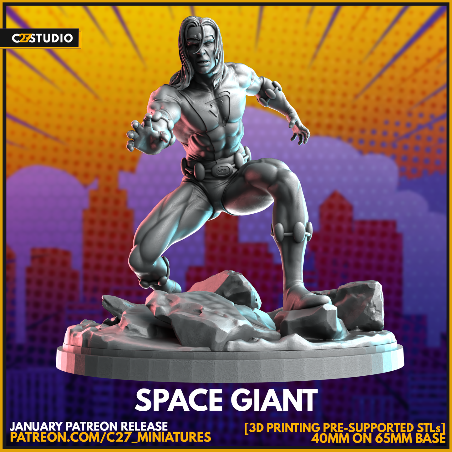C27 Minis & Terrain January 2024 Release: Ultimate Marvel Collection – Armor, Cyclops, Jennika, Julia Carpenter, Ms Marvel, Nico Minoru, Okoye, Professor X, Songbird, Spawn, Titan, Titania