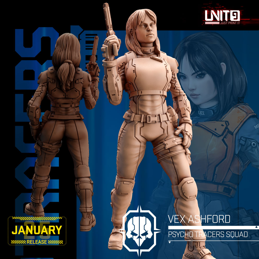 UNIT9 01.2025 – Psycho Tracers Squad | Grid Hunter | Hyper Wasp | Peacekeeper Alpha | Psycho-Striker | Vex Ashford