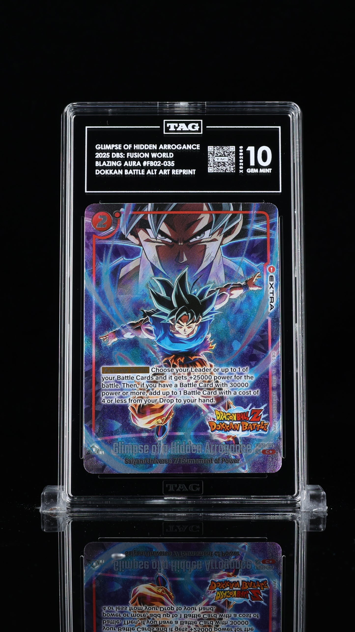 Glimpse of a Hidden Arrogance Blazing Aura Alternate Art Reprints 10 GEM MINT