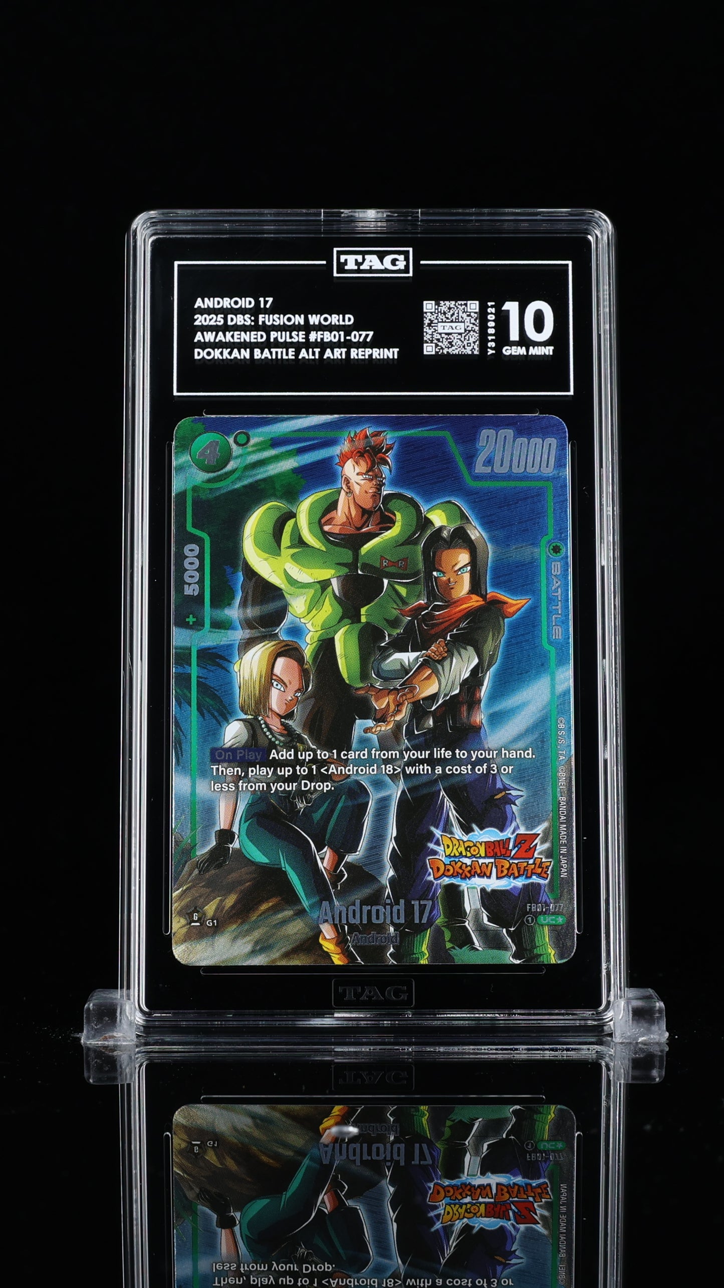 Android 17 Awakened Pulse Alternate Art Reprints 10 GEM MINT