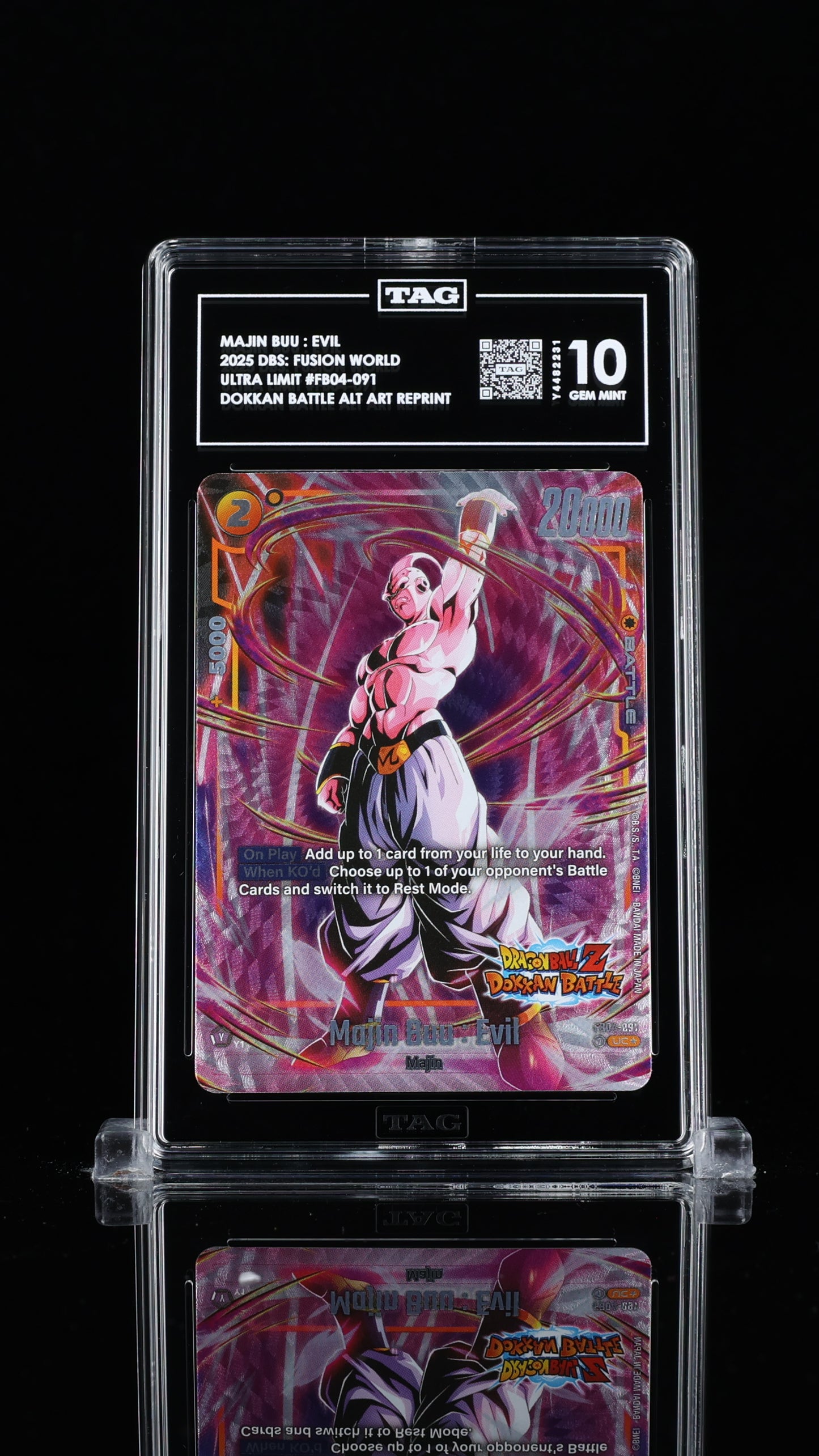Majin Buu : Evil Ultra Limit Alternate Art Reprints 10 GEM MINT