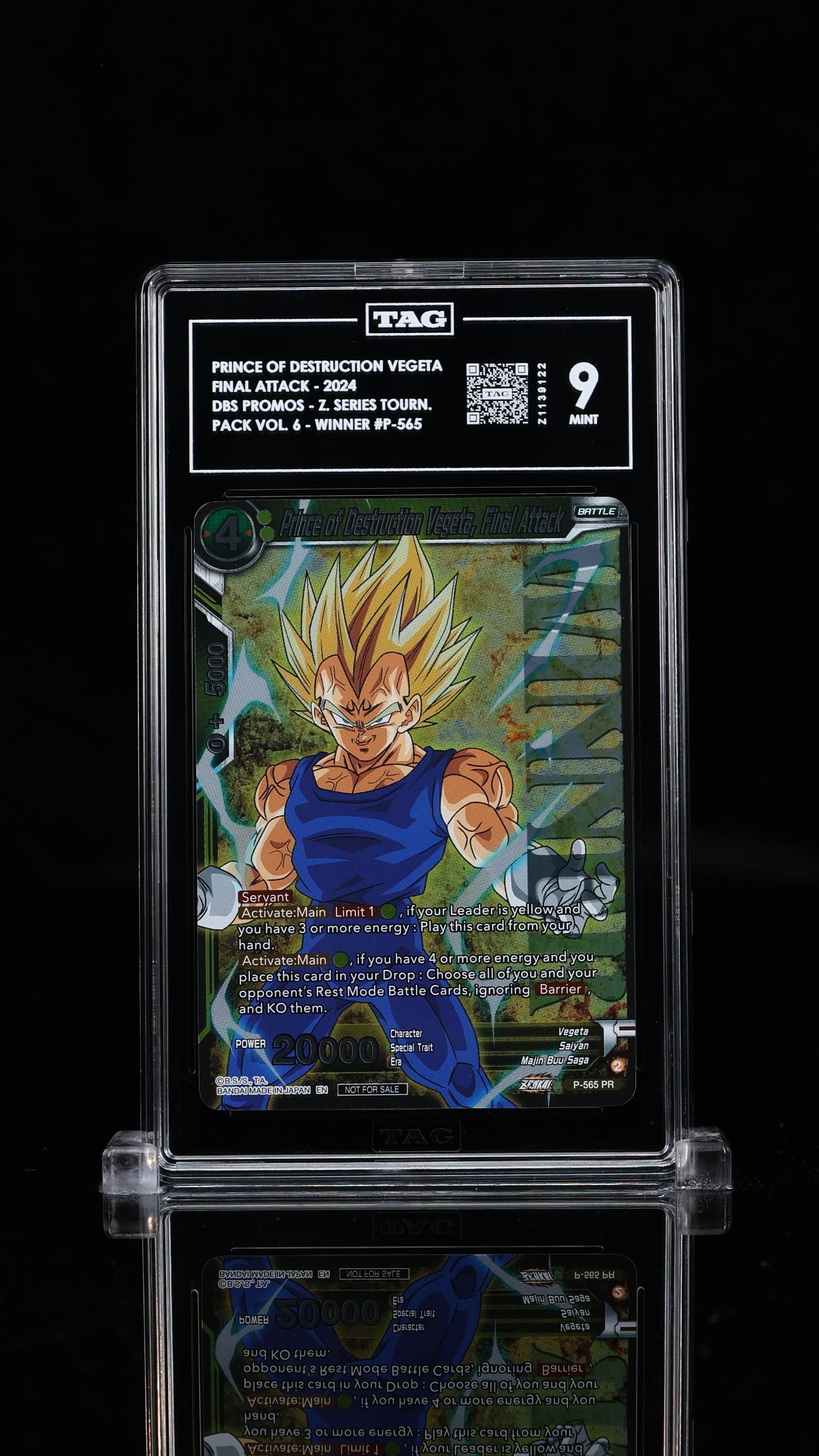 Prince of Destruction Vegeta, Final Attack Zenkai Series Tournament Pack Vol. 6 - Winner 9 MINT
