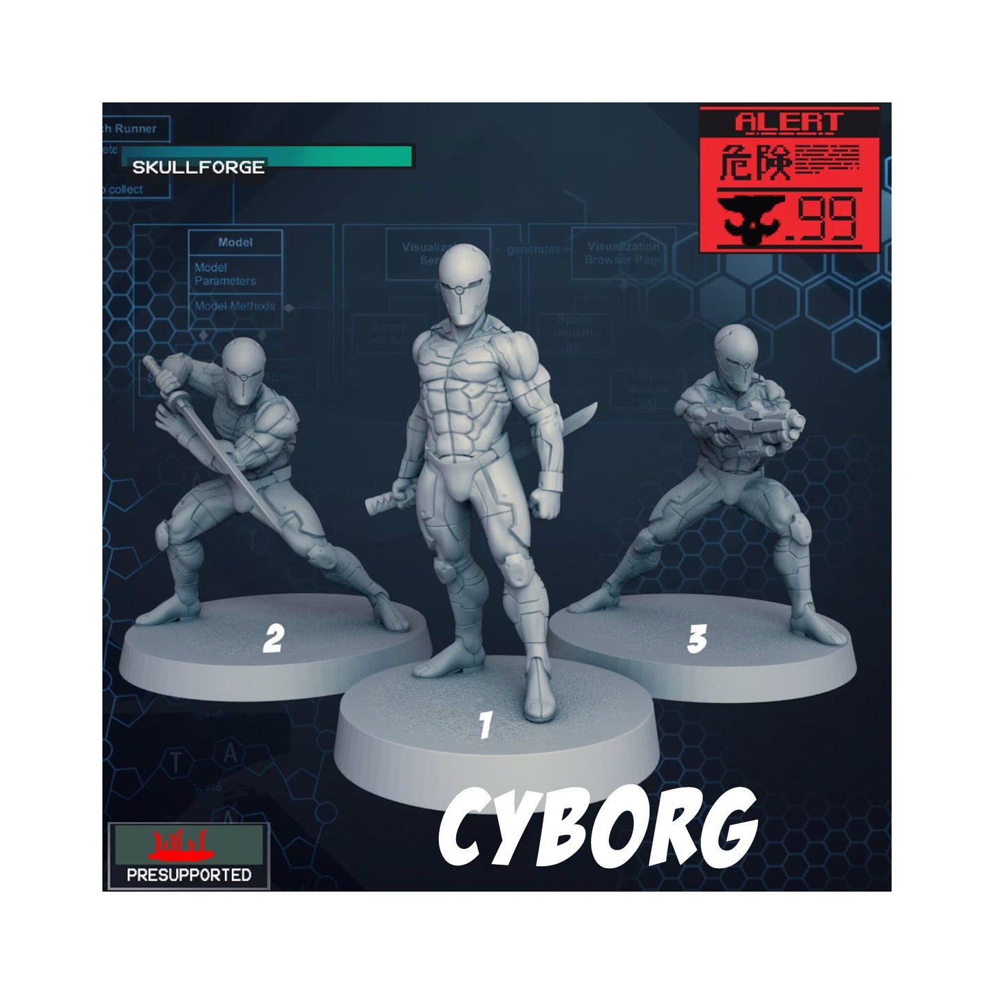 Metal Gear Solid | 32mm Scale | Solid Snake | Meryl | Hal | Ninja | Liquid | Ocelot | Sniper Wolf | Mantis TACTICAL MINIATURE SKIRMISH