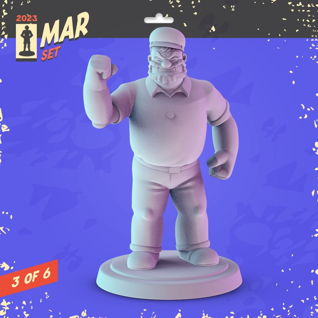 Popeye the Sailor man and friends | 32MM | Pop Minis Miniatures 2023.03