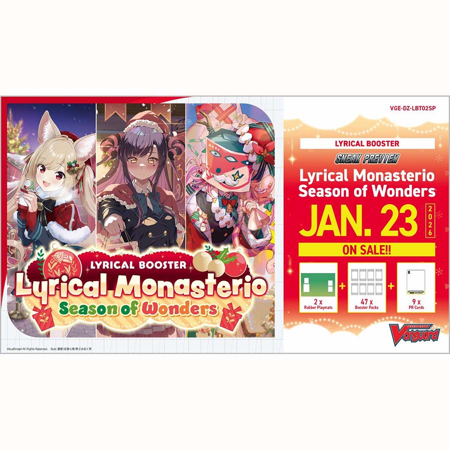 CARDFIGHT!! VANGUARD DIVINEZ: SNEAK PREVIEW KIT: LBT2 LYRICAL MONASTERIO: SEASON OF WONDERS SPARKLING STARS!